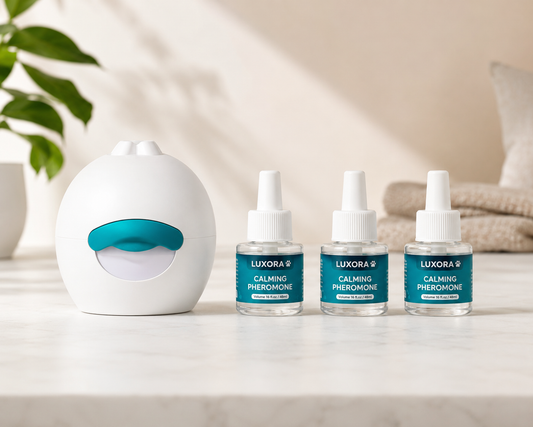 Luxora CalmCat | Difusor Calmante para Gatos + 3 Recargas